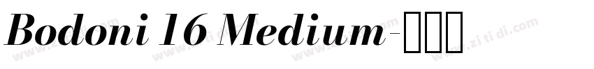 Bodoni 16 Medium字体转换